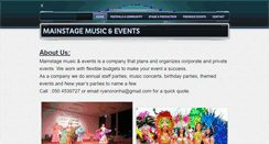 Desktop Screenshot of mainstageme.com